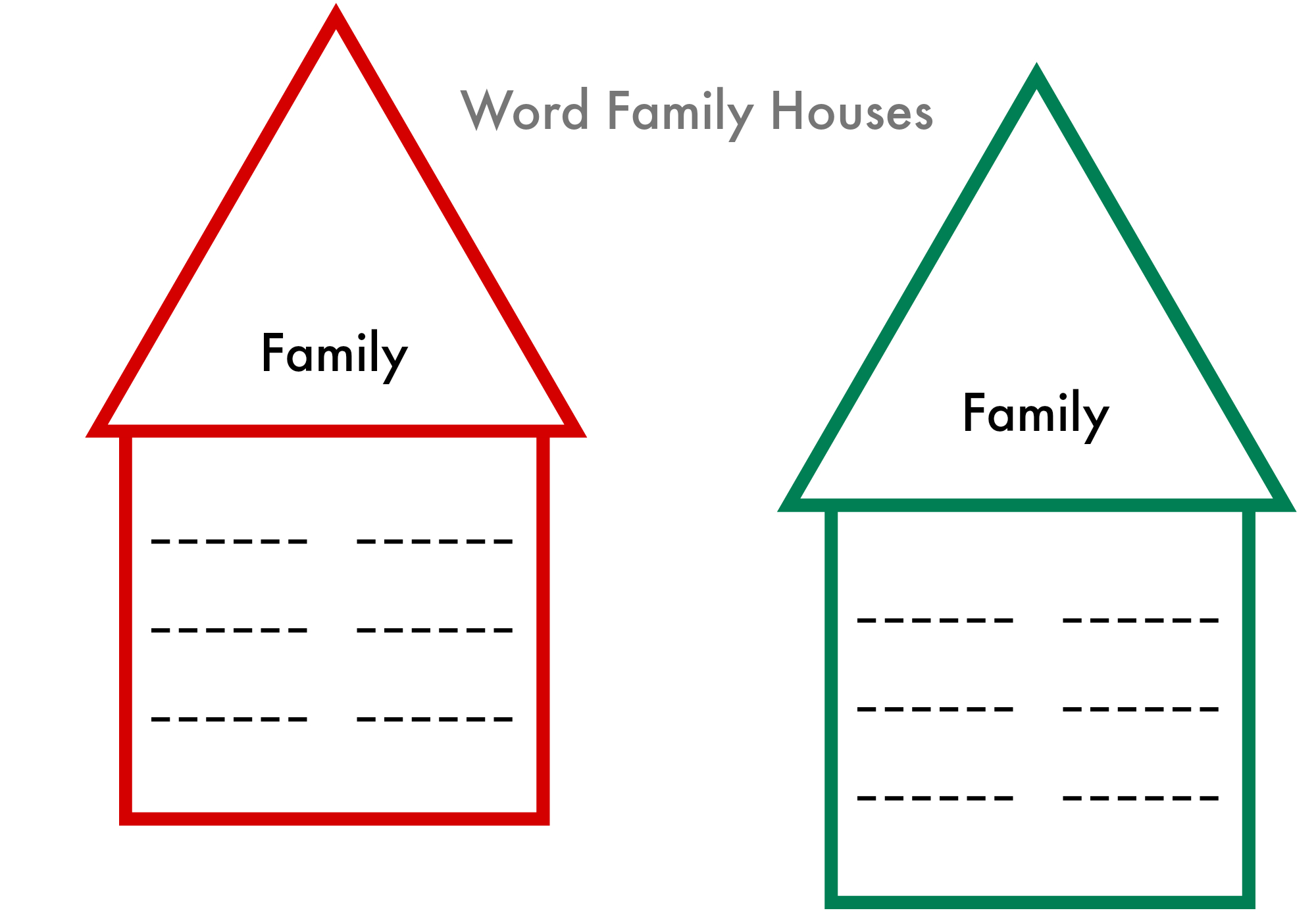 Word Families Printable - Write &amp;amp; Wipe ! - No Time For Flash Cards - Free Printable Word Family Poems