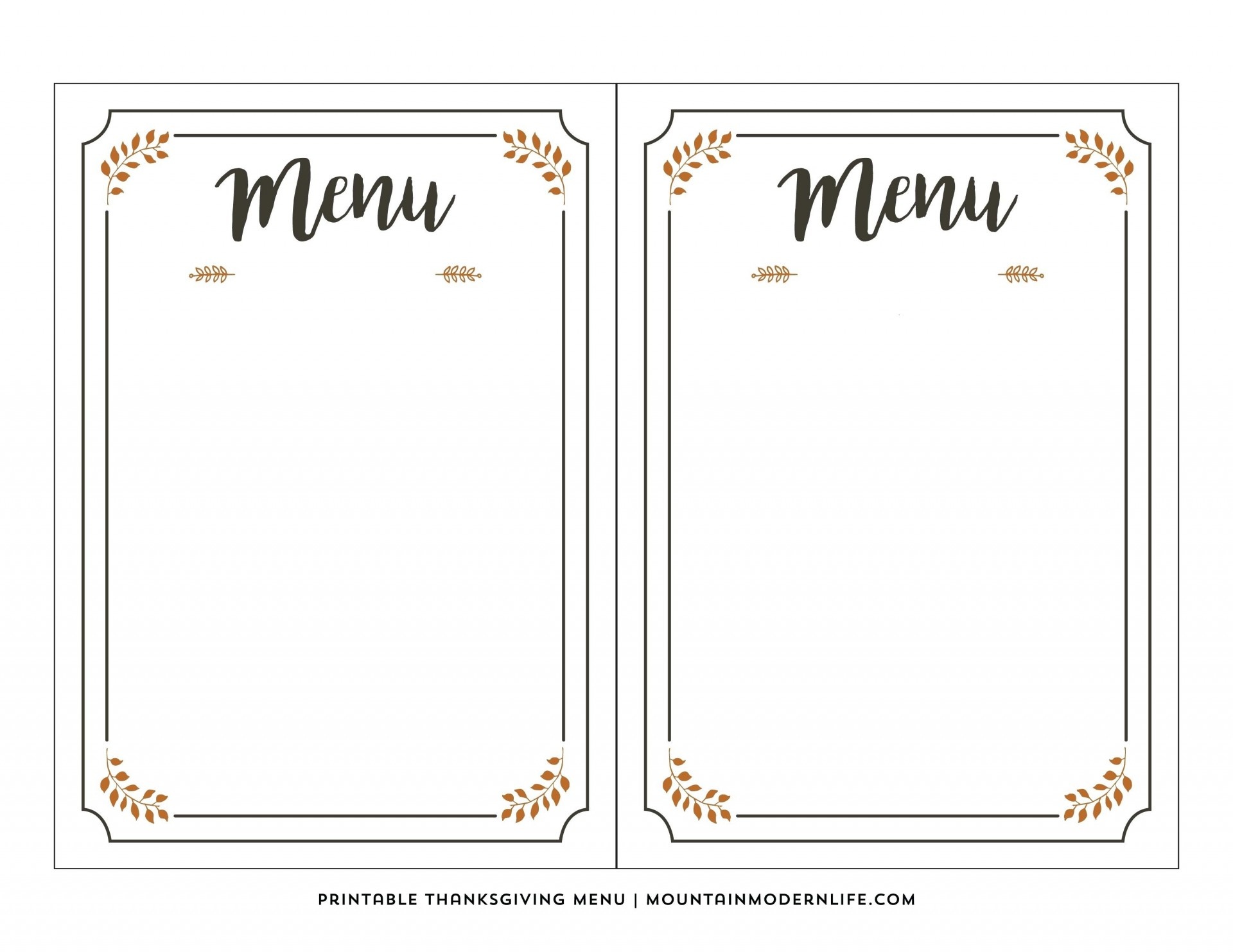 003 Free Printable Menu Template Templates For Kids New Awesome - Free Printable Menu