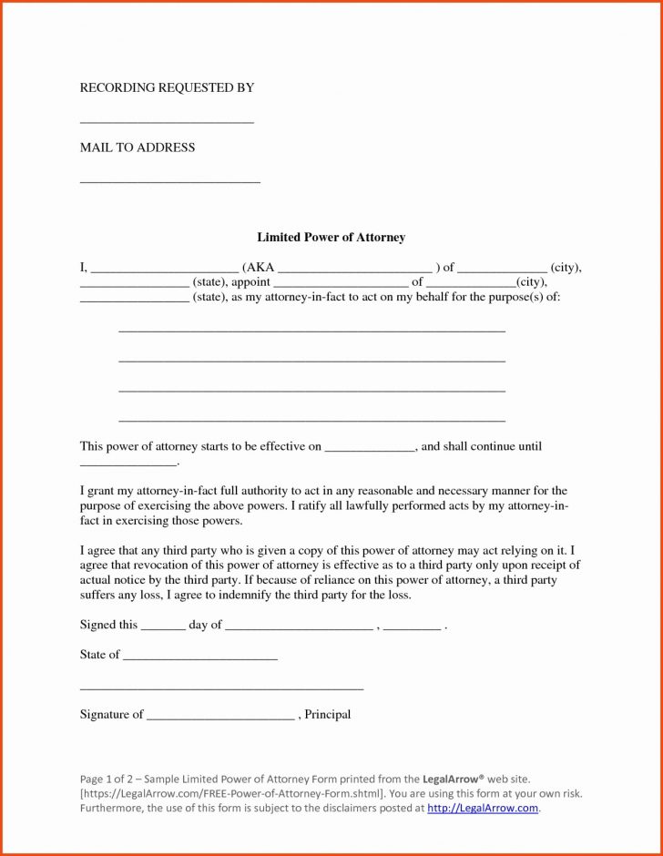 Maryland Power Of Attorney Form Free Printable
