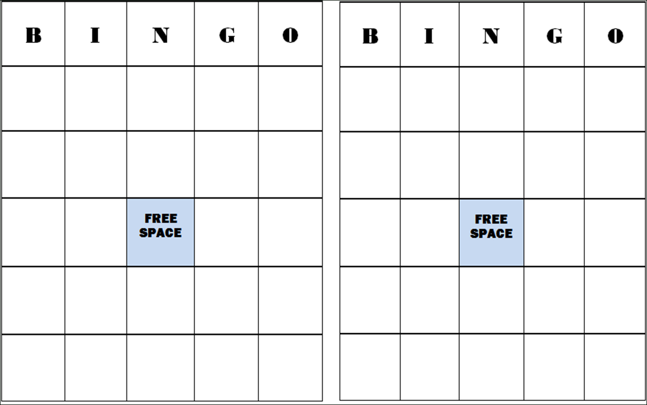 free printable blank bingo cards kids