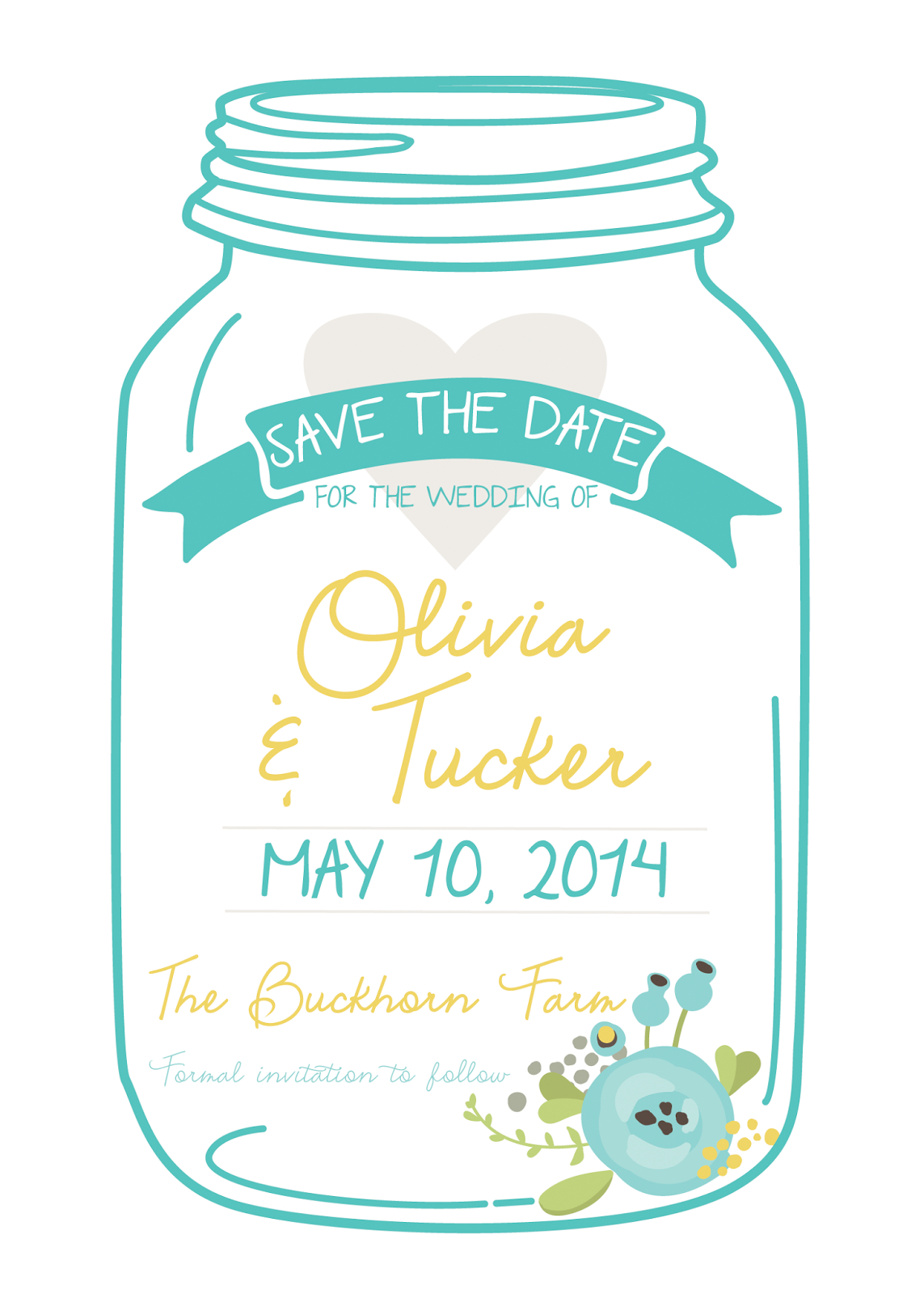 Free Printable Mason Jar Invitation Template