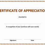 013 Certificates Of Appreciation Templates Printable Certificate   Free Printable Certificate Of Appreciation
