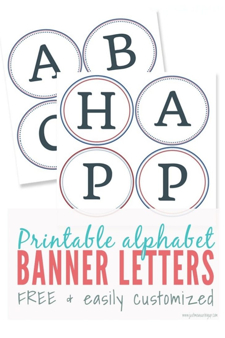 Printable Banner Letters Template Free