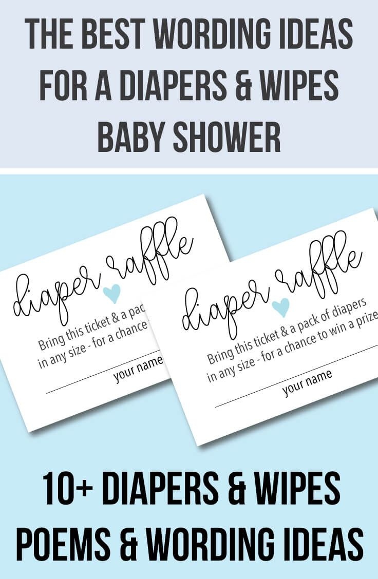10+ Diaper Raffle Wording Ideas (Diaper Raffle Tickets Too) | Baby - Free Printable Diaper Raffle Tickets For Boy Baby Shower