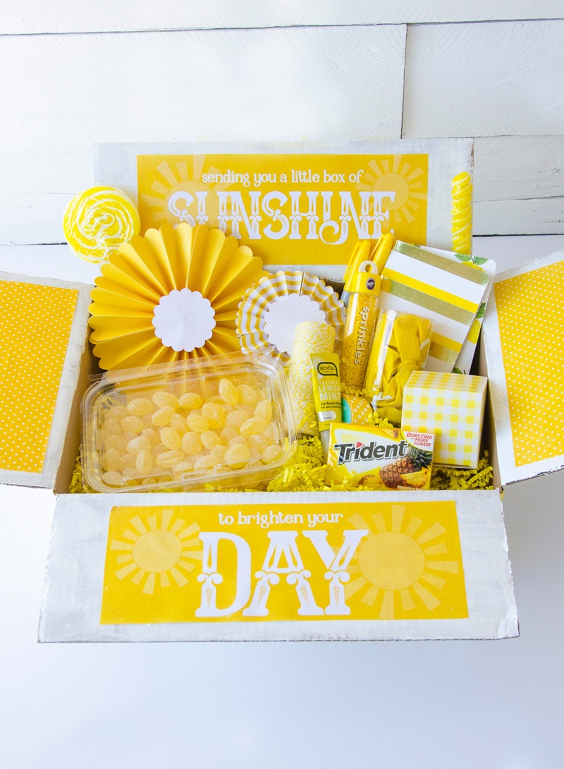 10 Things To Put In A Sunshine Boxlindi Haws Of Love The Day - Box Of Sunshine Free Printable