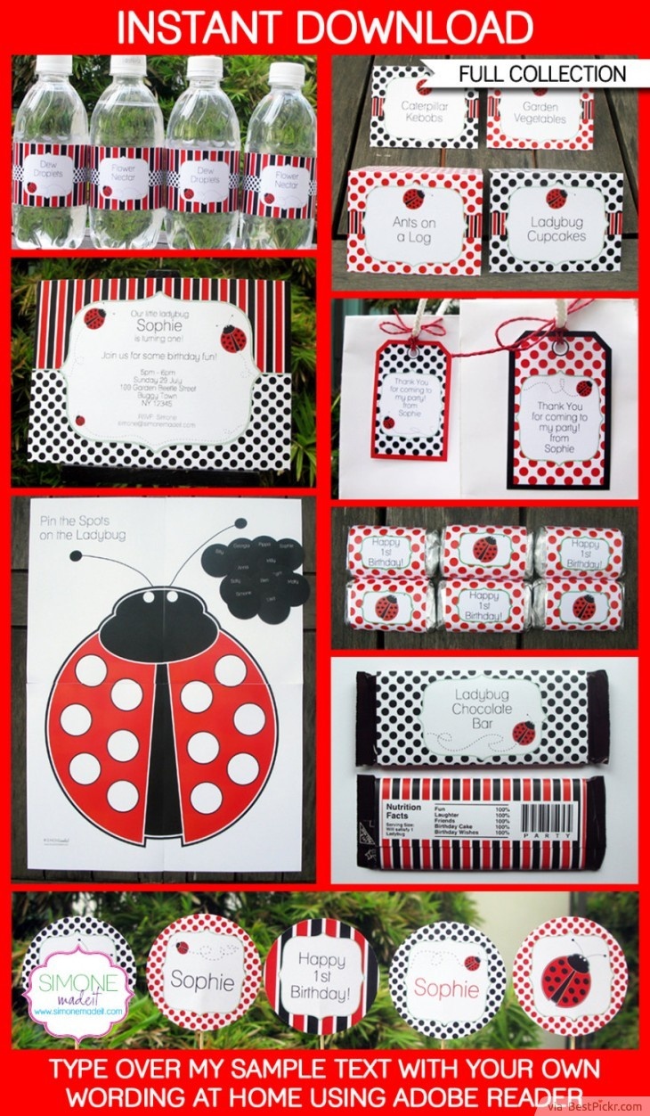 10 Unique Ladybug Baby Shower Invitations Your Guests Will Remember - Free Printable Ladybug Baby Shower Invitations Templates