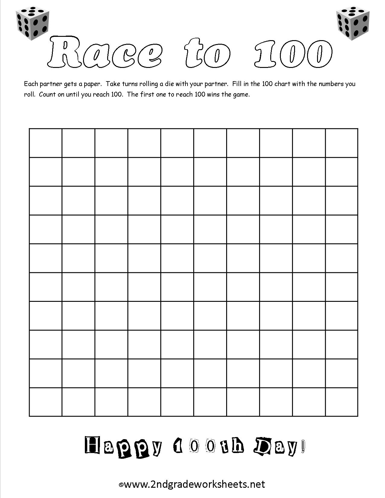 100Th Day Of School Worksheets And Printouts - 100 Days Of School Free Printables