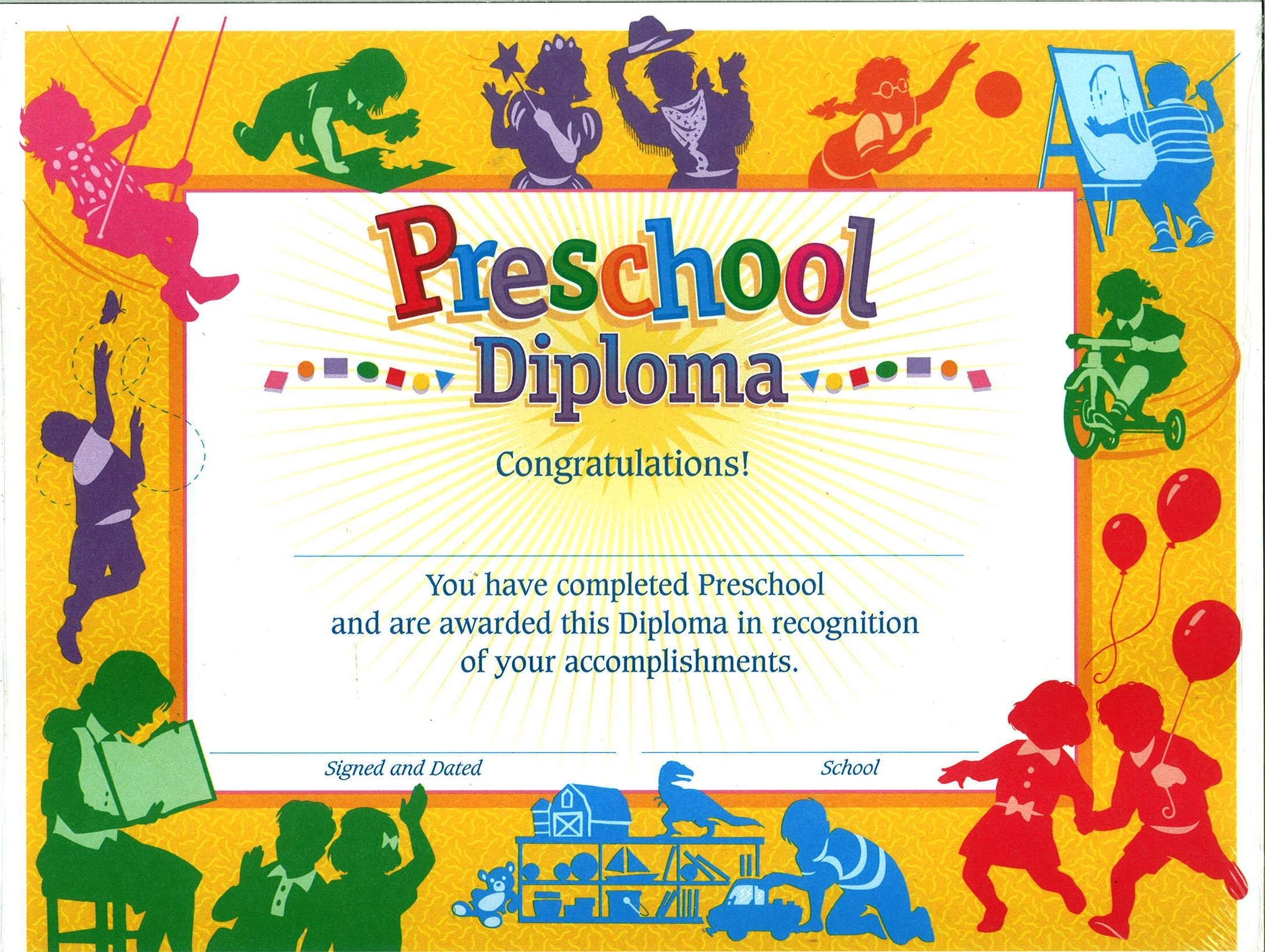 Free Printable Preschool Diplomas Free Printable