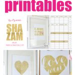 12 Beautiful (And Free) Gold Foil Printables   Free Printables For Foiling