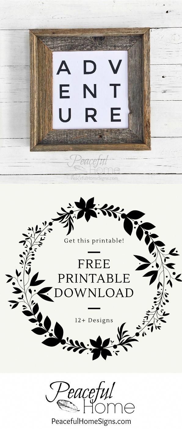 12 Free Printables To Spruce Up Your Decor! | Free Printable With - Free Printables For Home Decor
