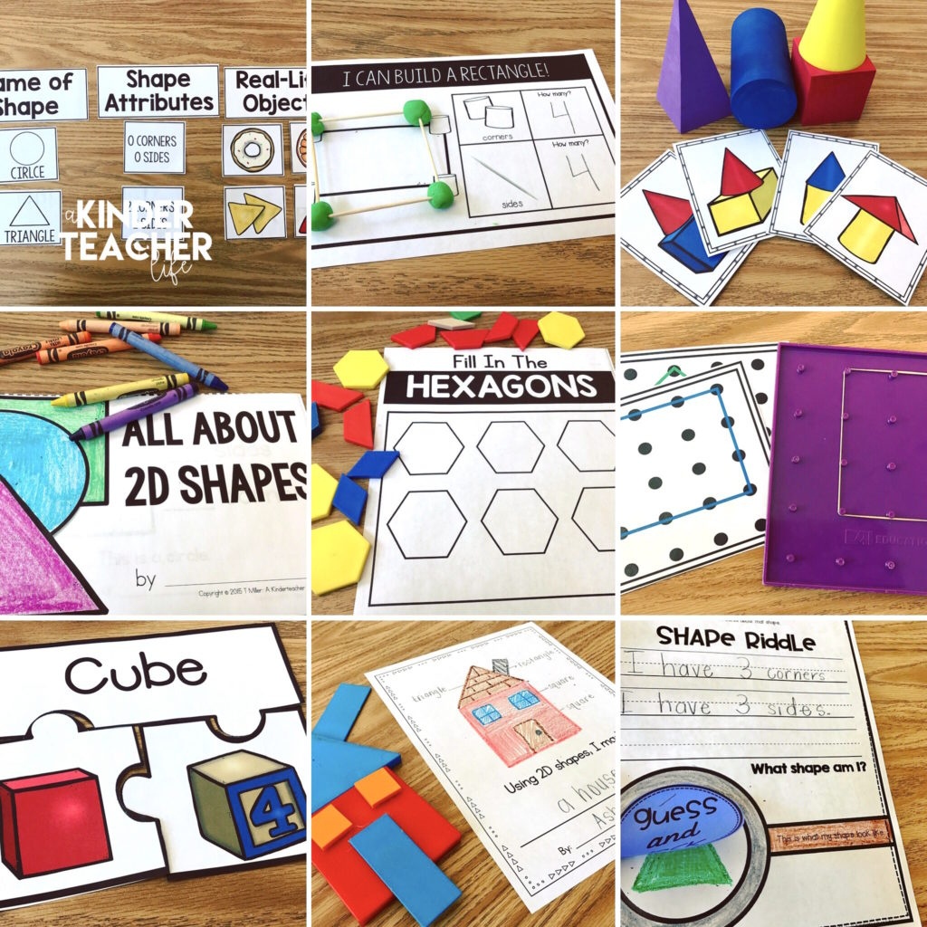 12 Hands-On Shape Activities - A Kinderteacher Life - 3D Shape Bingo Free Printable