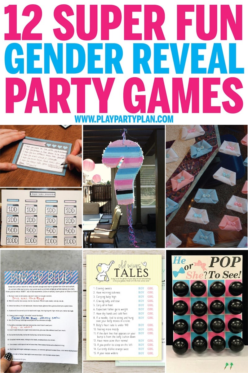 12 Of The Best Gender Reveal Party Games Ever - Play Party Plan - Free Printable Gender Reveal Games
