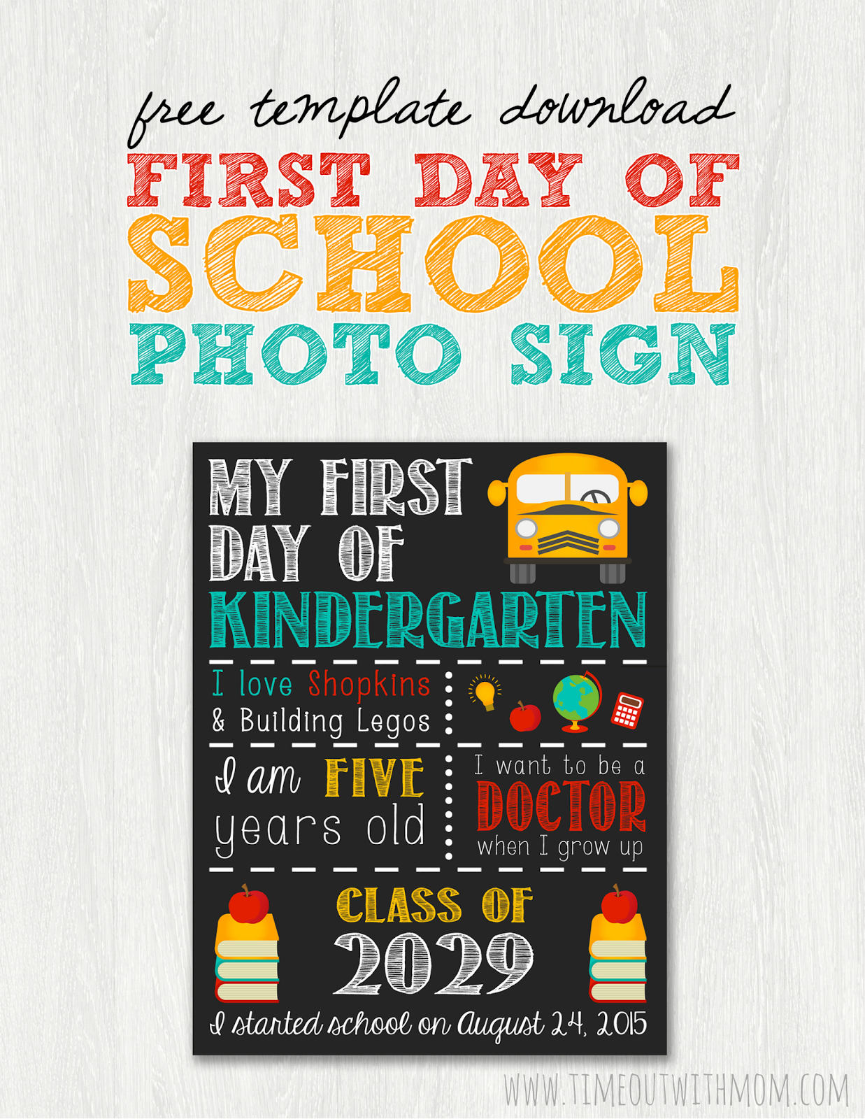 15 Back To School Printables | Real Back To School Fun | School - First Day Of School Template Free Printable