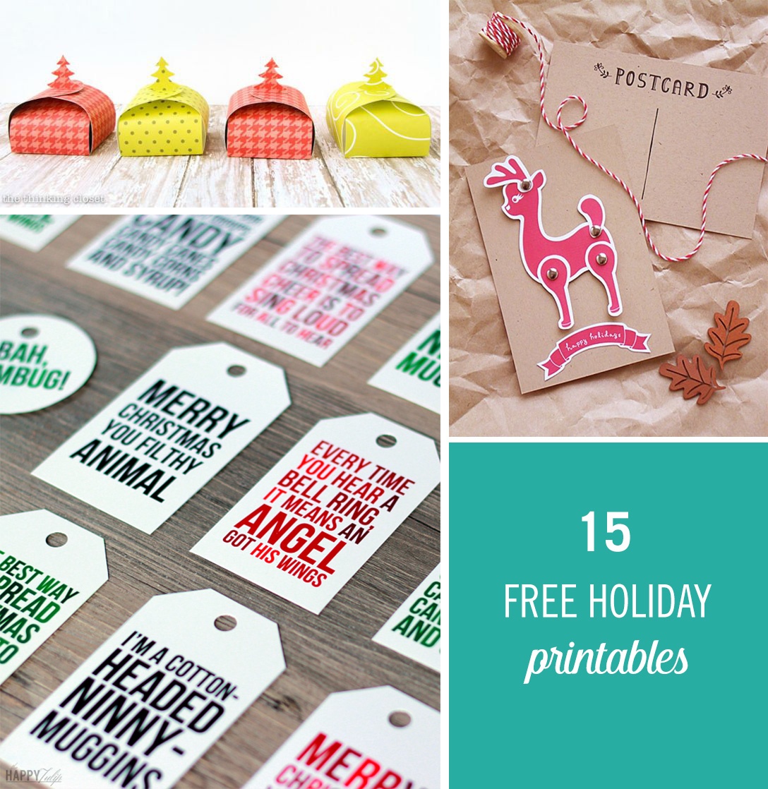 15 Free Holiday Printables To Make Gifting Easier | Babble - Free Holiday Printables