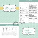 15 Free Recipe Cards Printables, Templates, And Binder Inserts   Free Printable Recipe Page Template