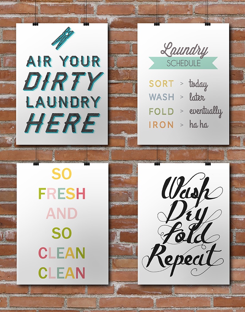 15 Laundry Room Free Printables • Little Gold Pixel - Free Laundry Room Printables