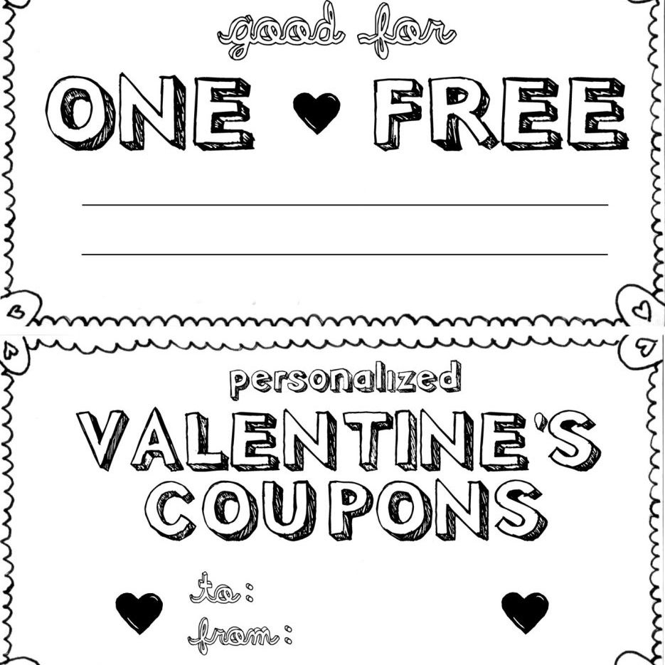 15 Sets Of Free Printable Love Coupons And Templates - Free Printable Valentine Books