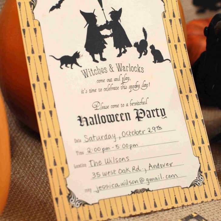 Free Online Halloween Invitations Printable