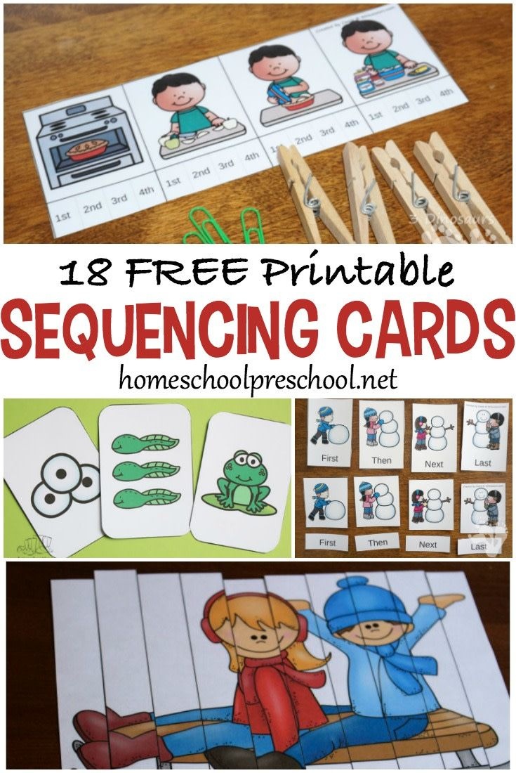 18 Free Printable Sequencing Cards For Preschoolers | Homeschool - Free Printable Sequencing Cards For Preschool
