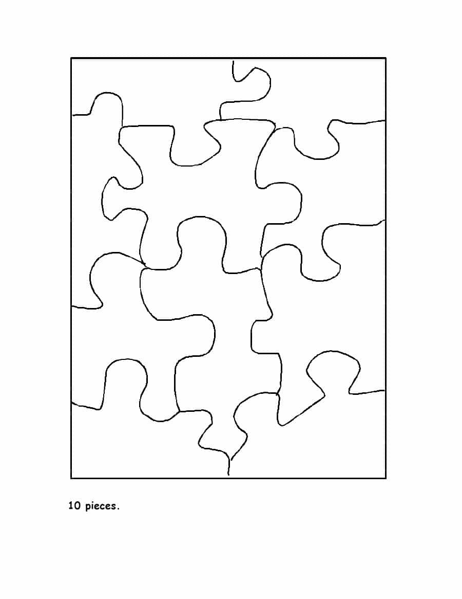 19 Printable Puzzle Piece Templates ᐅ Template Lab - Free Printable Blank Jigsaw Puzzle Pieces