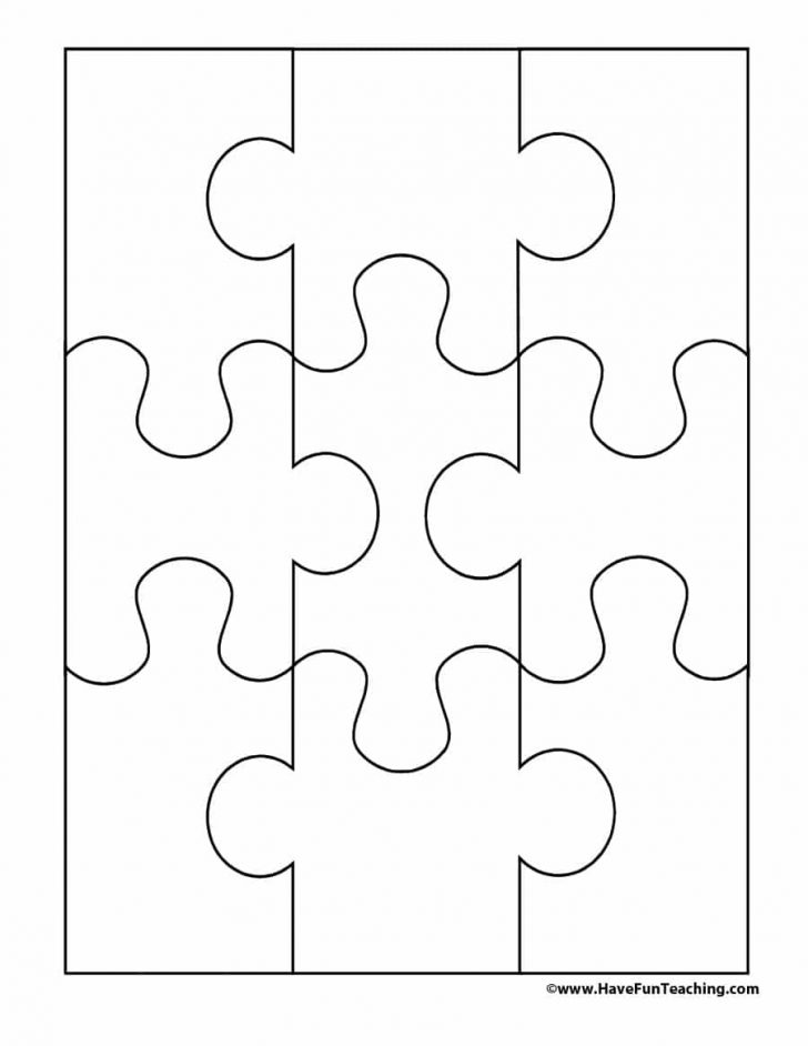 Free Printable Blank Jigsaw Puzzle Pieces