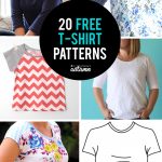 20 Free T Shirt Patterns You Can Print + Sew At Home   It's Always   Free Printable Blouse Sewing Patterns