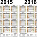 2015 2016 Calendar   Free Printable Two Year Word Calendars   Free Printable Diary 2015