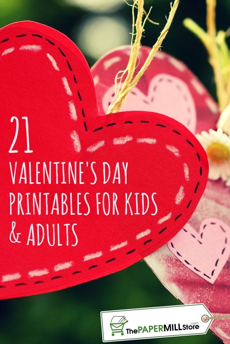 21 Free Printable Valentine's Day Cards For Kids &amp; Adults - Free Printable Adult Valentines Day Cards
