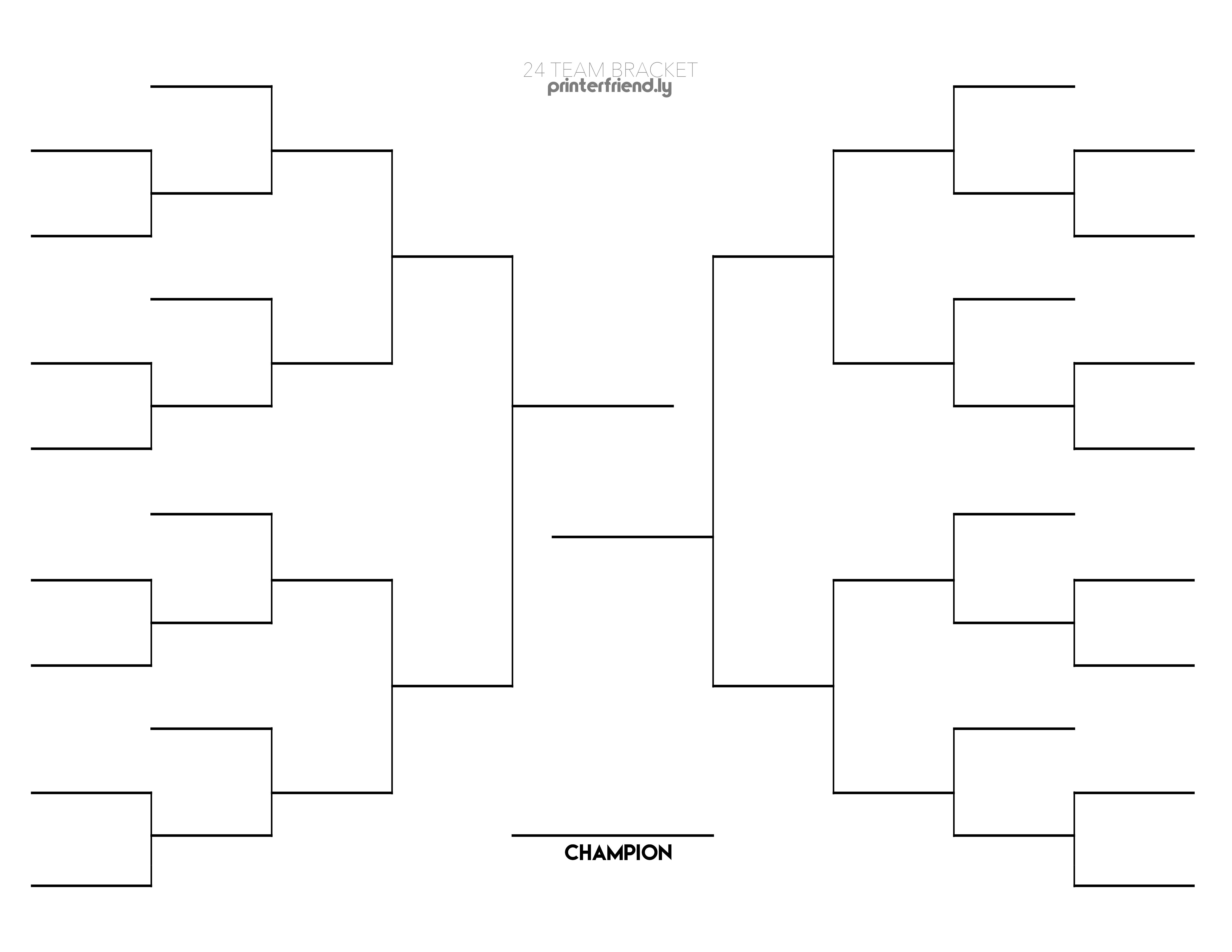 Printable Blank Bracket Template Printable World Holiday