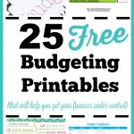 25 Free Budgeting Printables  Take Control Of Your Finances!   Free Printable Financial Binder