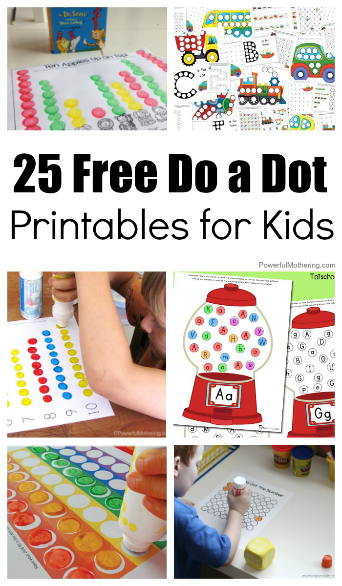 25 Free Do A Dot Printables For Kids To Play And Learn With - Do A Dot Art Pages Free Printable