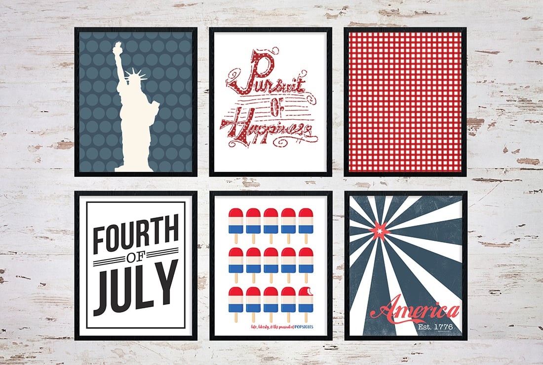 25+ July 4Th Free Printables • Little Gold Pixel - Free Printable 4Th Of July Pictures