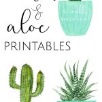 3 Free Cactus & Aloe Printables | Free Printables | Cactus   Free Cactus Printable