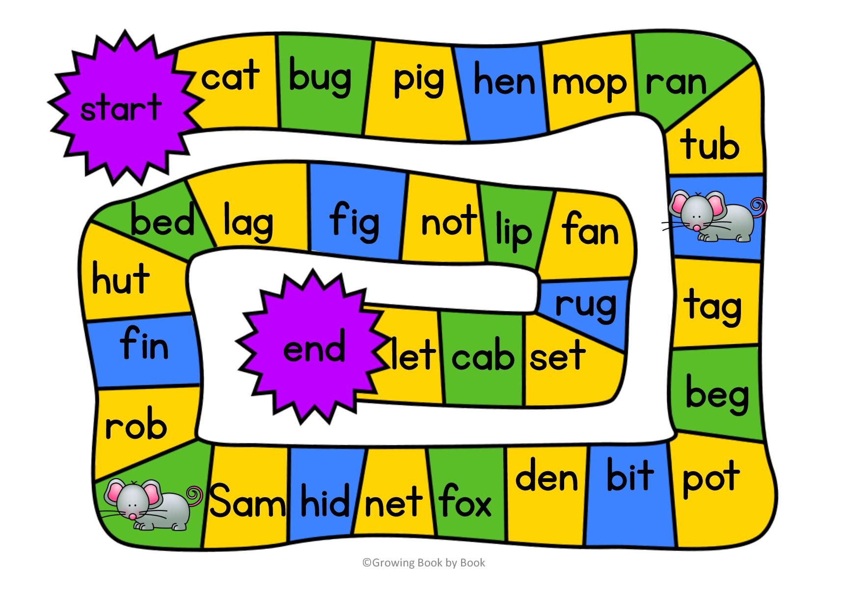 Free Printable Cvc Word Games