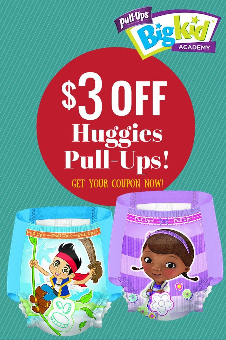 $3 Off Huggies Pull-Ups, Get Your Coupon #pullupsbigkiddeal - Free Printable Coupons For Huggies Pull Ups