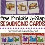 3 Step Sequencing Cards Free Printables For Preschoolers   Free Printable Sequencing Worksheets For Kindergarten