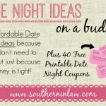 30 Affordable Date Night Ideas For When You're On A Tight Budget   Free Printable Date Night Coupon