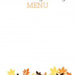 31 Printable (And Free!) Thanksgiving Templates | Examen Final   Free Printable Thanksgiving Menu Template