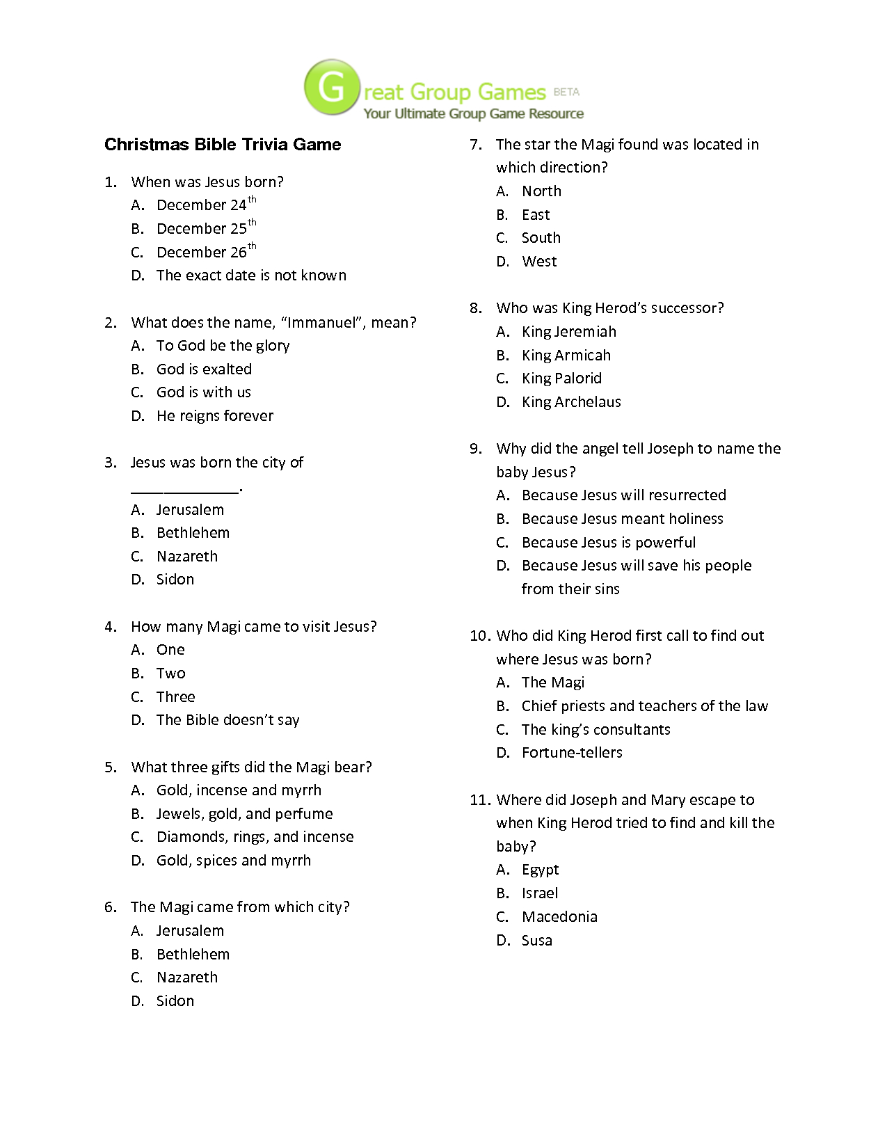 32 Fun Bible Trivia Questions | Kittybabylove - Free Printable Bible Trivia For Adults