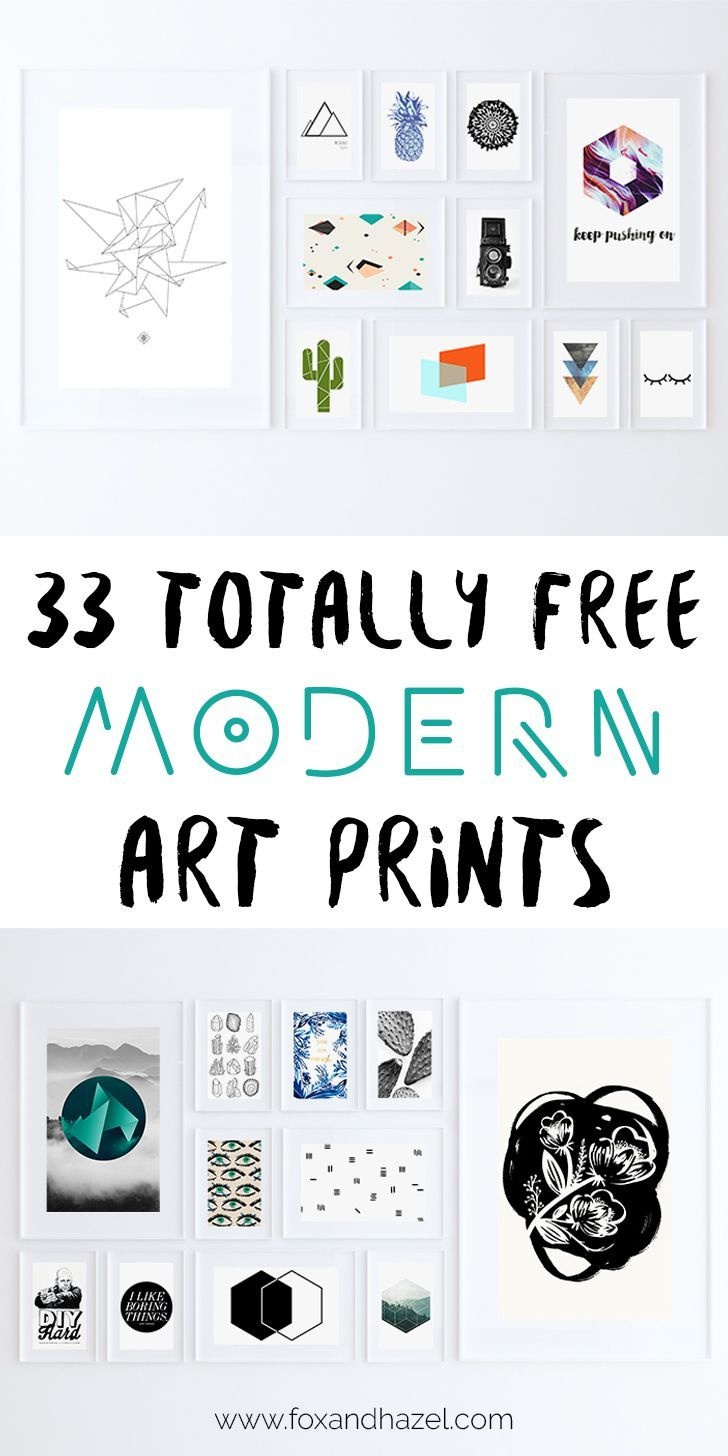 33 Totally Free Modern Art Printables For Your Home | *all Things - Free Printable Artwork To Frame
