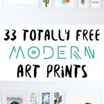 33 Totally Free Modern Art Printables For Your Home | *all Things   Free Printable Posters