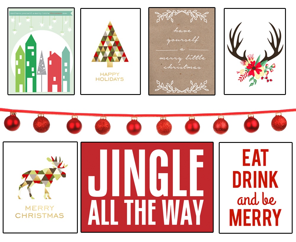 35+ Free Christmas Printables To Frame • Little Gold Pixel - Free Holiday Printables