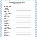 36 Adorable Baby Shower Word Scrambles | Kittybabylove   Free Printable Baby Shower Word Scramble