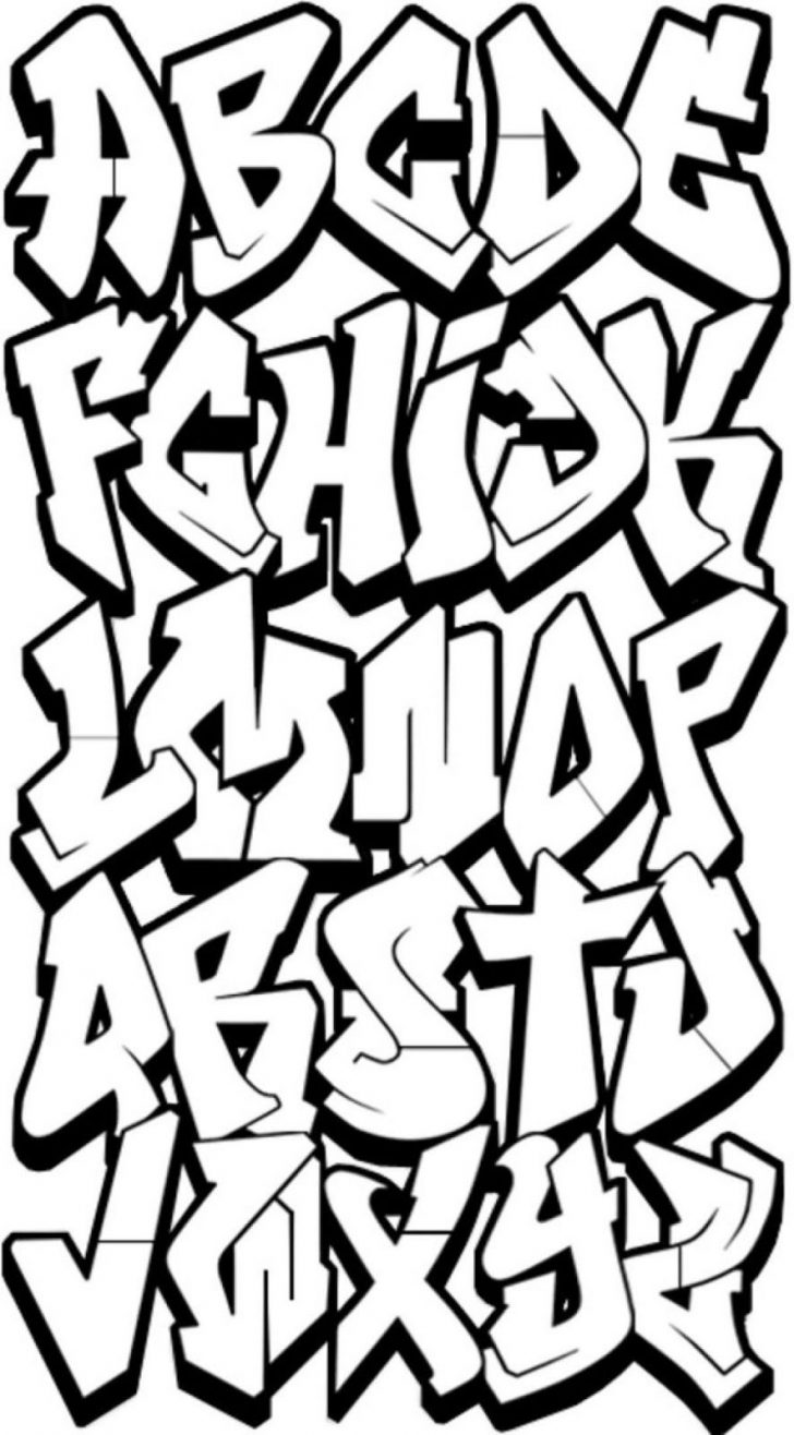 Free Printable Graffiti Letters Az