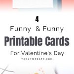 4 Free Funny Valentine's Day Printables With Puns | Holidays   Free Printable Funny Boss Day Cards