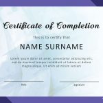 40 Fantastic Certificate Of Completion Templates [Word, Powerpoint]   Free Printable Certificate Of Completion