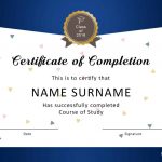 40 Fantastic Certificate Of Completion Templates [Word, Powerpoint]   Free Printable Certificates Of Achievement