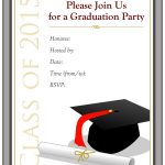 40+ Free Graduation Invitation Templates ᐅ Template Lab   Free Printable Graduation Cards 2018