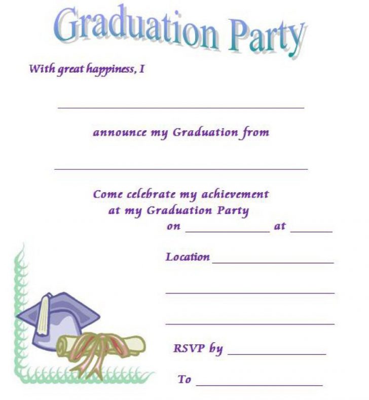Free Printable Graduation Invitations 2018