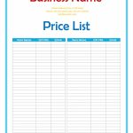 40 Free Price List Templates (Price Sheet Templates) ᐅ Template Lab   Printable Checklist Template Free